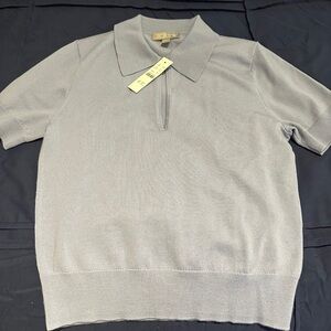 J.Crew Soft Gray Polo Shirt